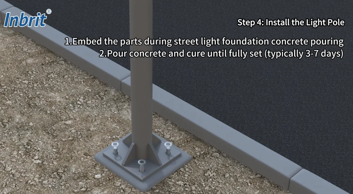 all-in-two solar street light pole foundation and anchor bolt installation all-in-two solar street light pole foundation and anchor bolt installation