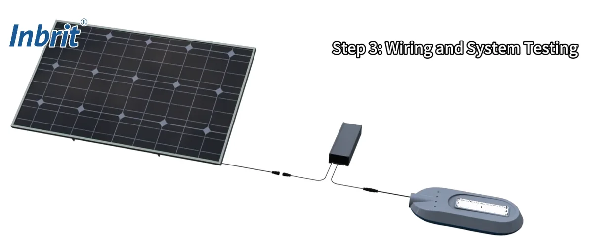 split solar street light wiring connection and system testing split solar street light wiring connection and system testing