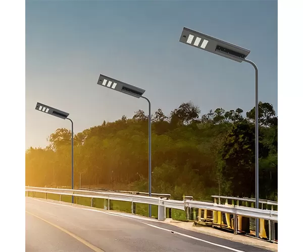 plate all in one solar street light